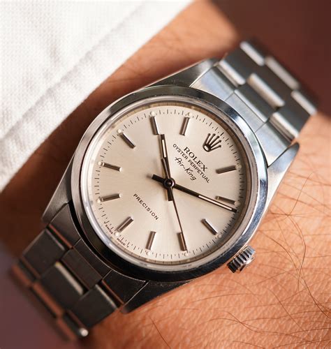 rolex air king grey dial|Rolex Air-King reference 14000.